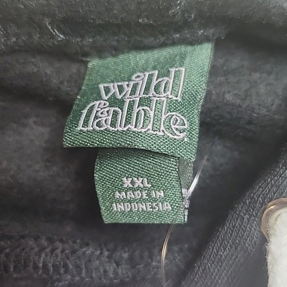 Wild Fable Cropped Hoodie, Ebony/Black, WZ54X, Women's‎ Size XXL - Picture 5 of 6